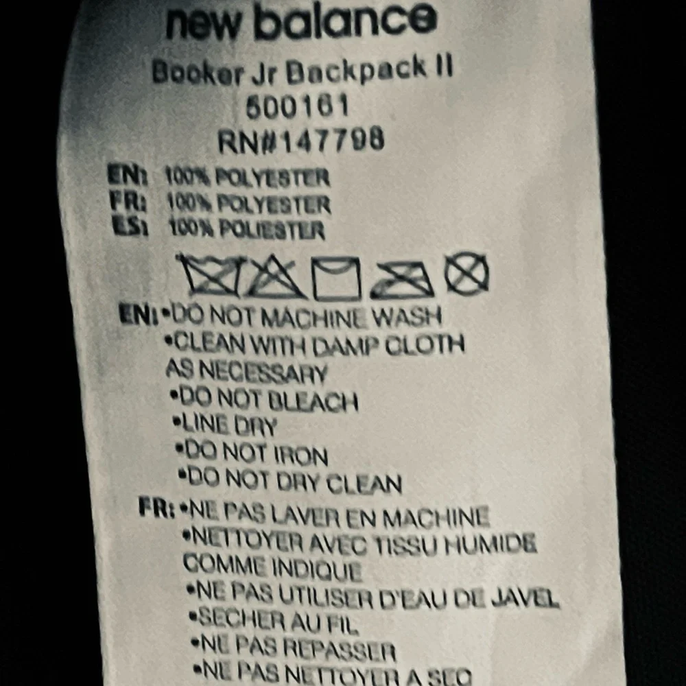 New balance booker backpack for boys